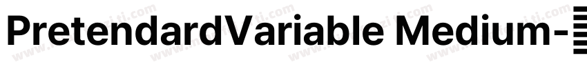 PretendardVariable Medium字体转换